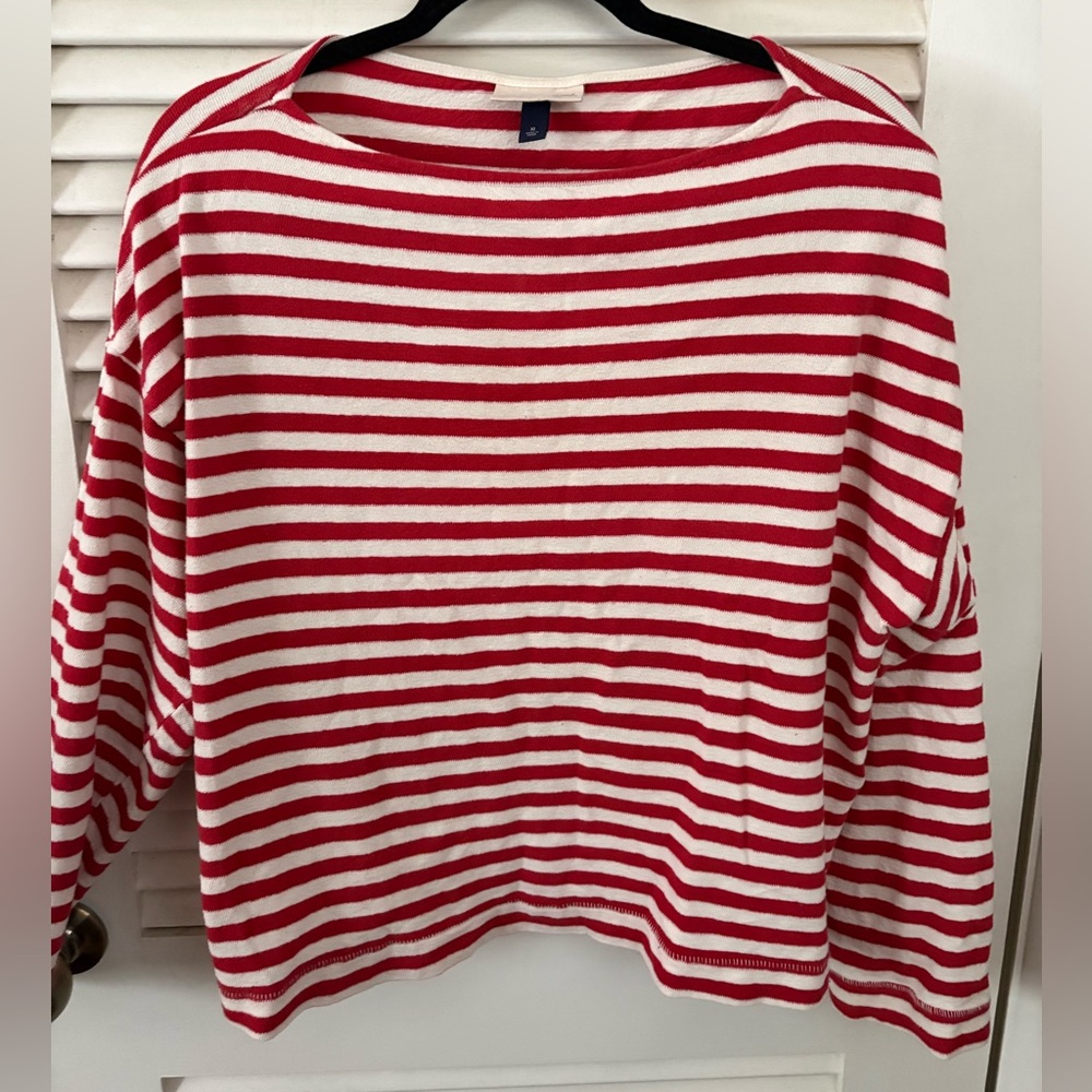 Universal Thread Red & white striped long sleeve tee -XL 100% cotton